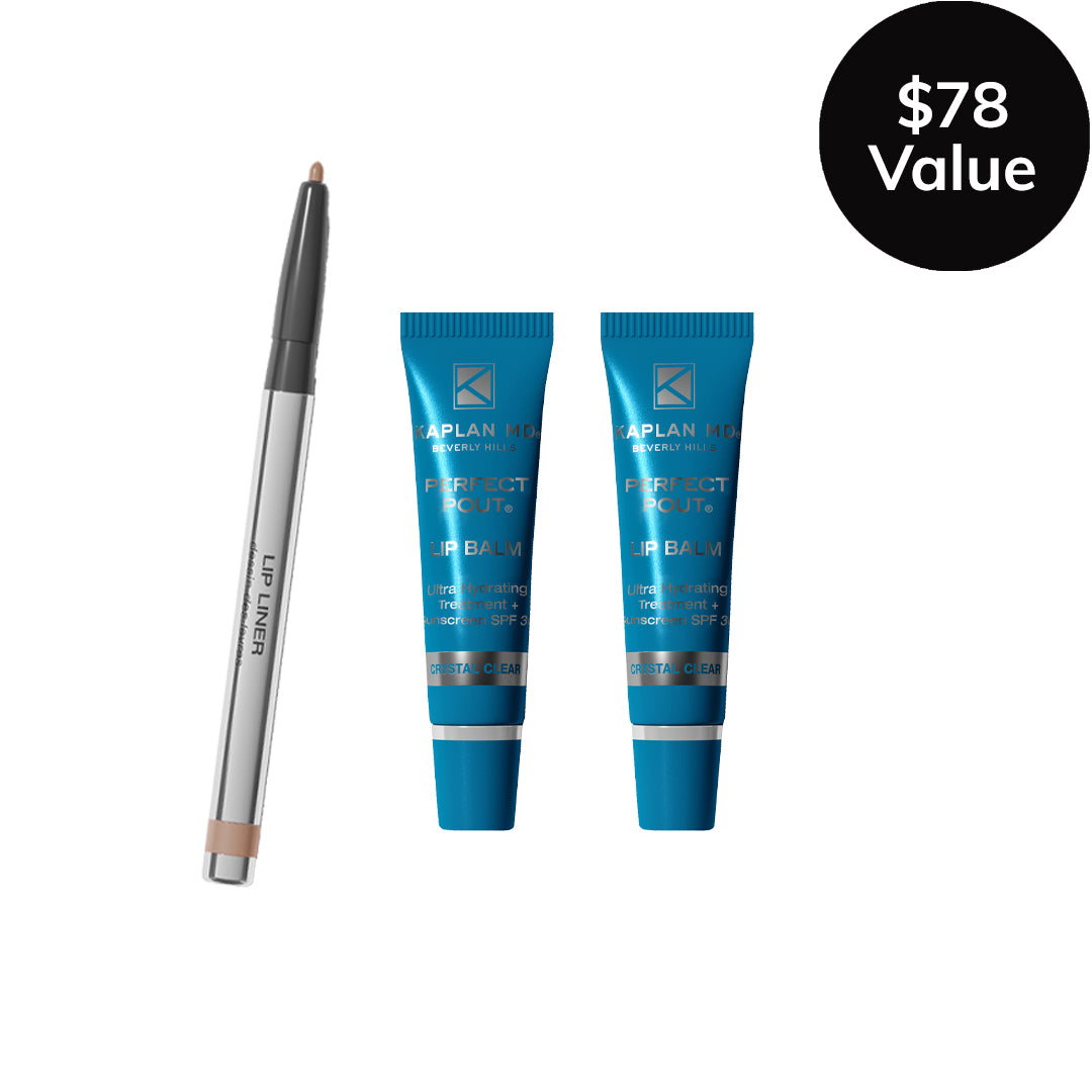 Perfect Pout Crystal Clear Lip Balm Duo + Liner